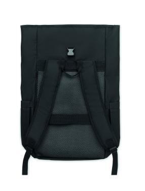 Logotrade advertising products photo of: Rolltop laptop rucksack 600D